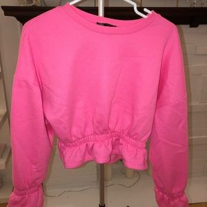 Pink sweatshirt Zara